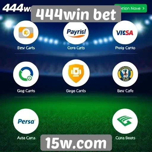 Métodos de pagamento oferecidos pelo 444win bet